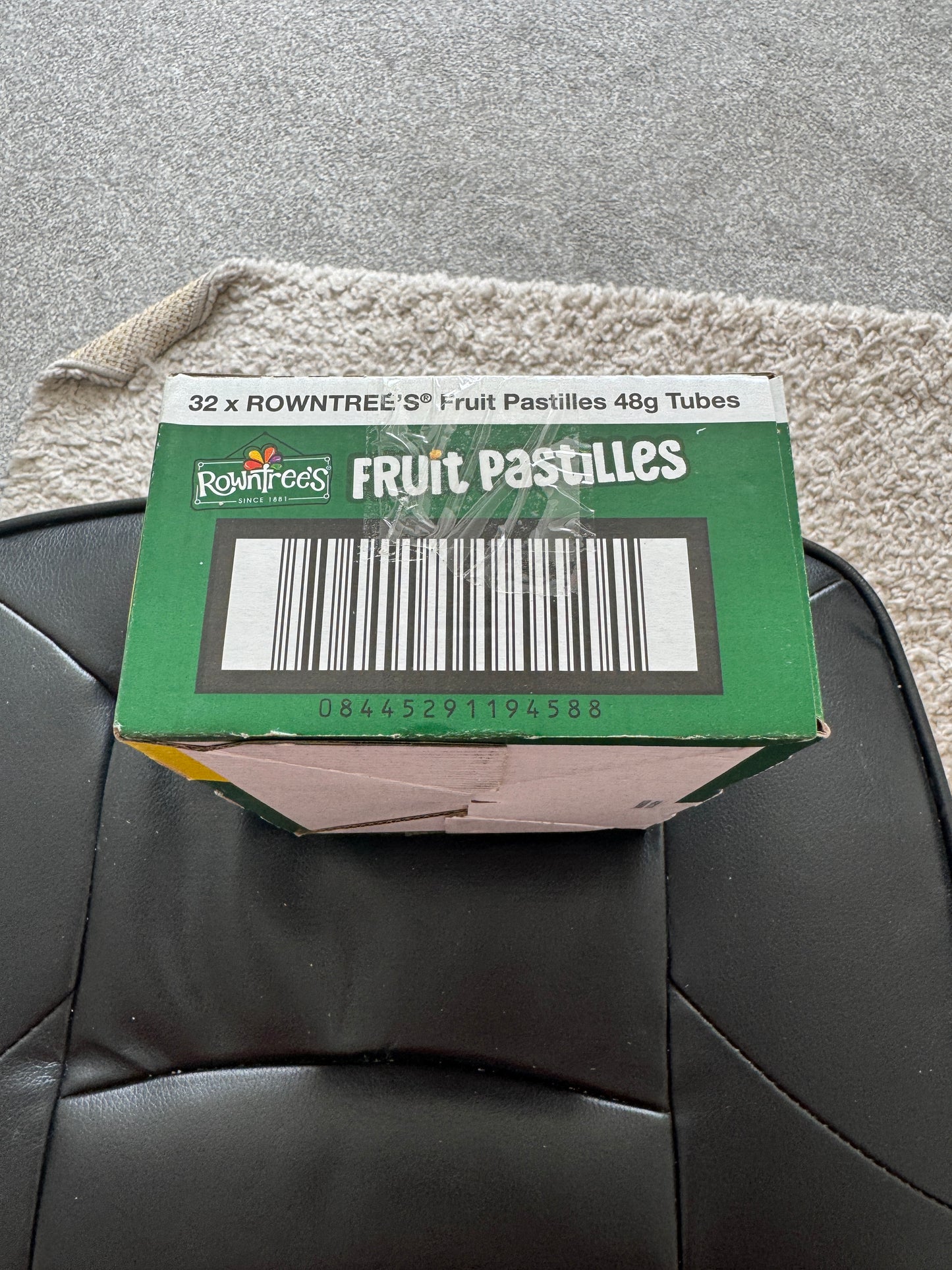 Rowntree's Fruit Pastels Box. 32 x 48g Tubes