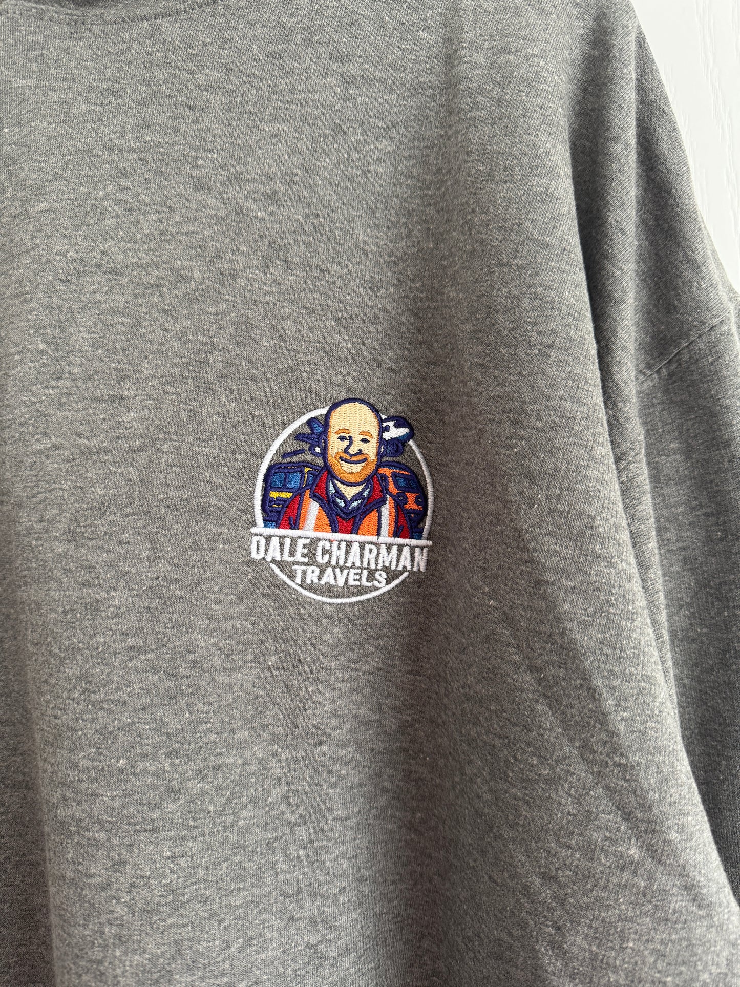 Dale charman Branded Hoodie. In Graphite Heather