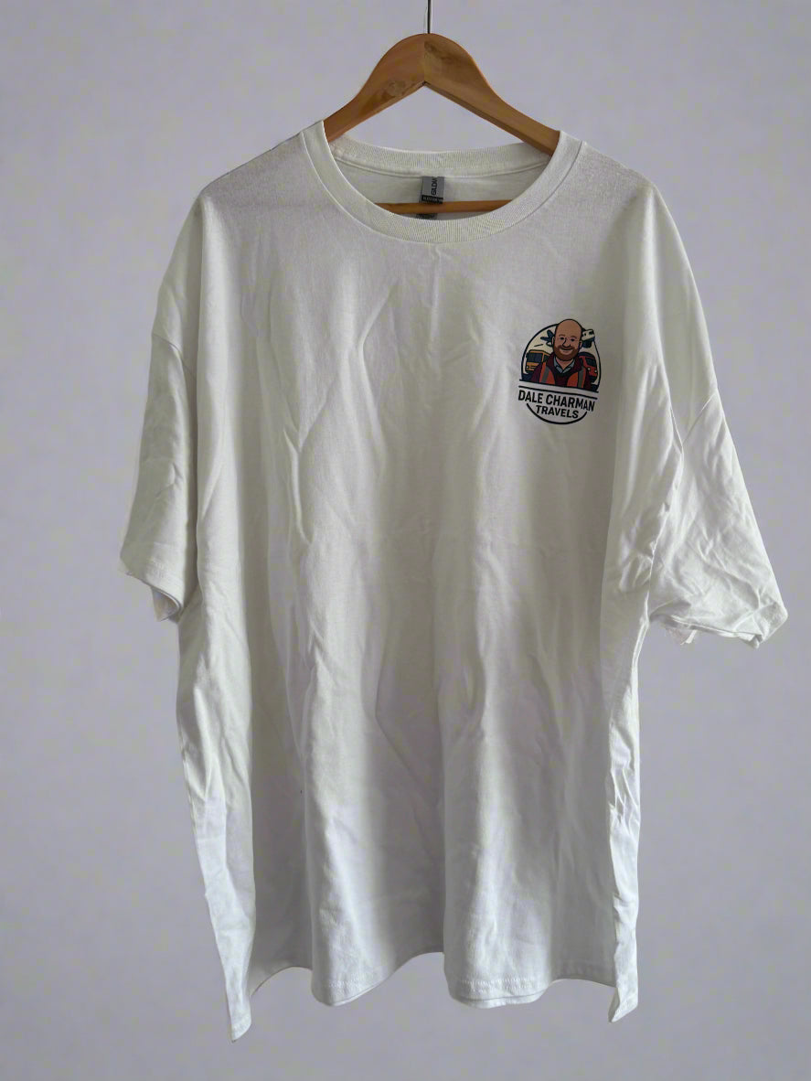 Dale Charman Travels branded White T-Shirts