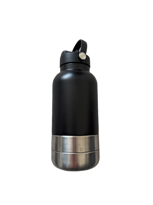 32 Oz Insulated Pet Travel Feeder. 3 in 1   Stainless Steel