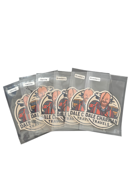 Dale Charman Travels branded Air Fresheners x 6