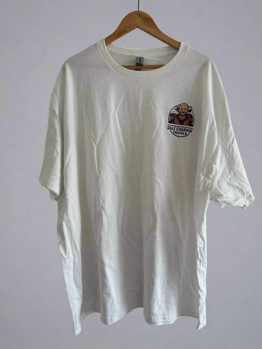 Dale Charman Travels branded White T-Shirts